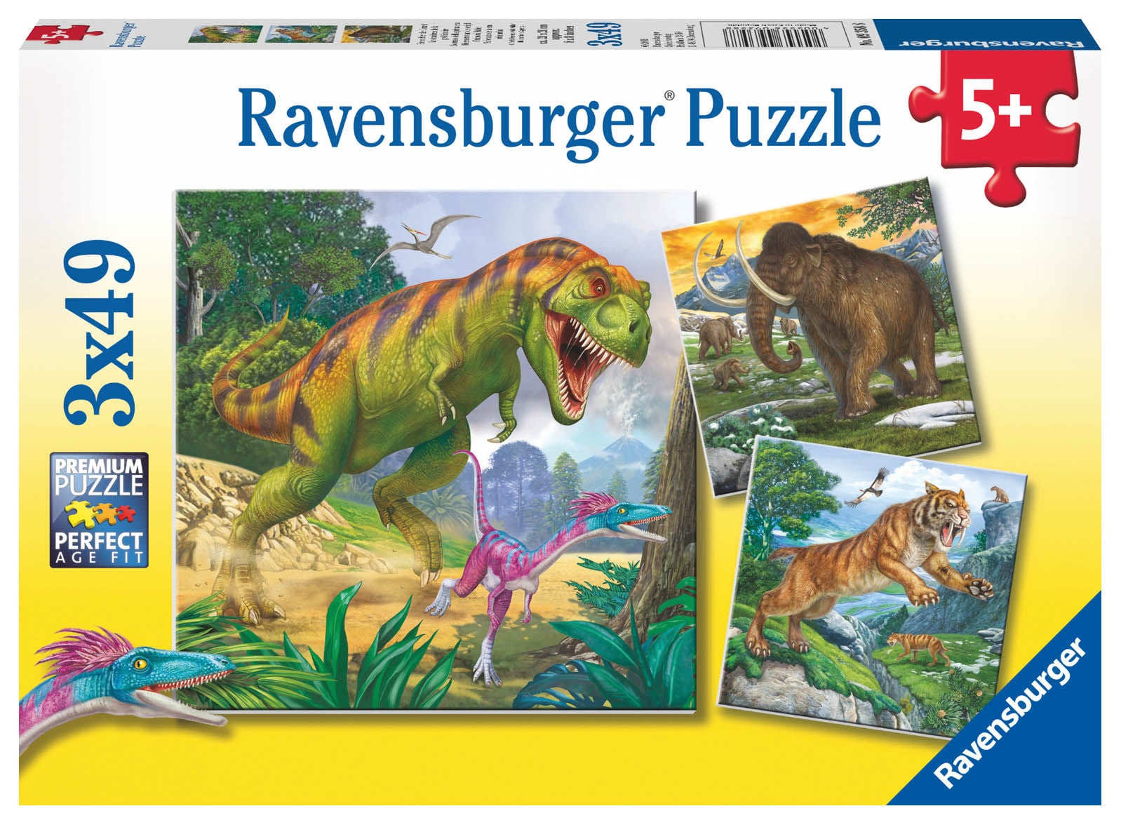 Ravensburger Puzzle Uralte Herrscher 3x49 Teile von Ravensburger