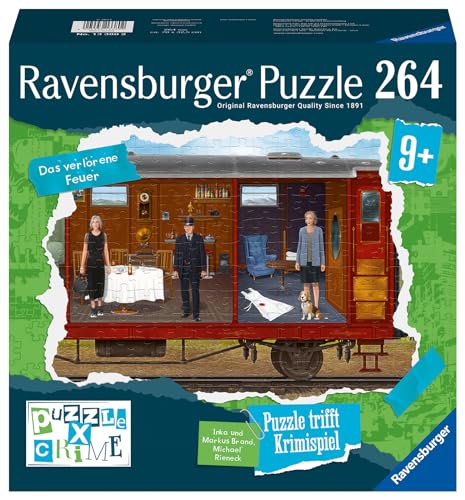 Ravensburger Puzzle X Crime - Das verlorene Feuer - 264 Teile Puzzle-Krimispiel für 1-4 Junge Detektive ab 9 Jahren von Ravensburger