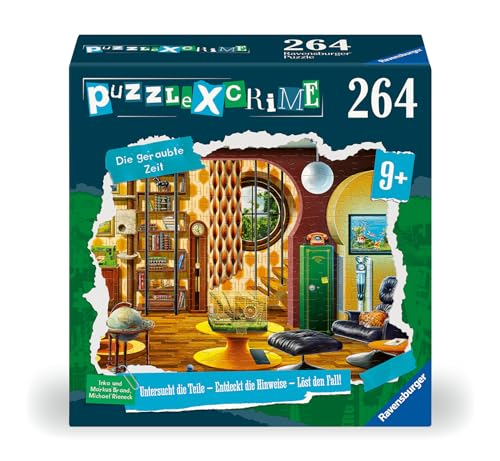 Ravensburger Puzzle X Crime Kids - Die geraubte Zeit- 264 Teile Puzzle-Krimispiel für 1-4 Junge Detektive ab 9 Jahren von Ravensburger