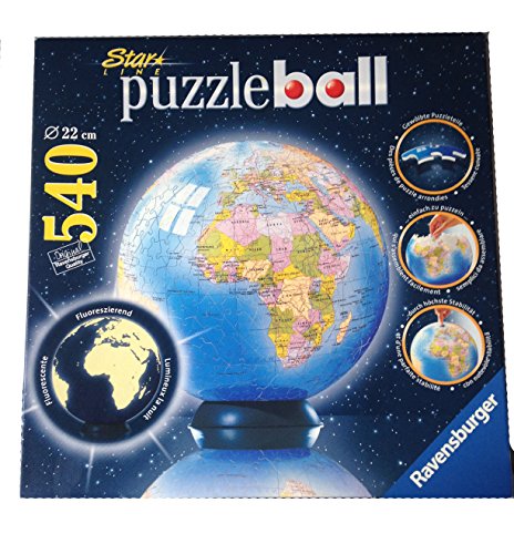 Ravensburger - Puzzleball 540 Teile - Erdkugel Starline, leuchtet im Dunkeln von Ravensburger