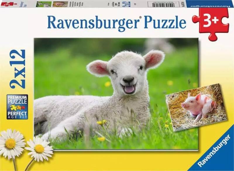 Ravensburger Puzzles Bauernhoftier 2x12 Teile von Ravensburger