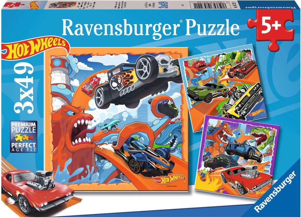 Ravensburger Puzzles Hot Wheels 3x49 Teile von Ravensburger