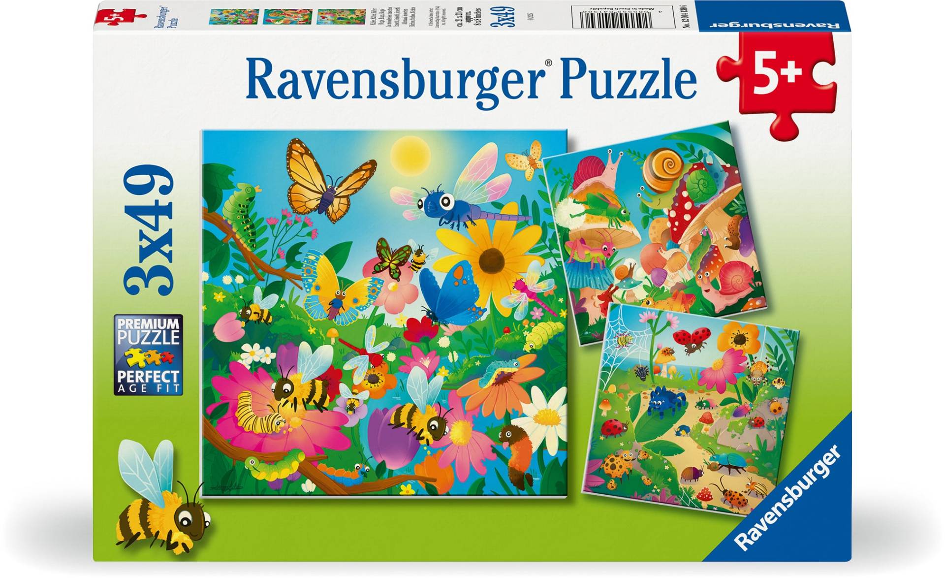 Ravensburger Puzzles Krabbeltiere 3x49 Teile von Ravensburger