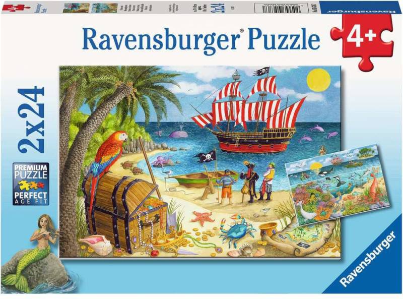 Ravensburger Puzzles Pirates and Mermaids 2x24 Teile von Ravensburger