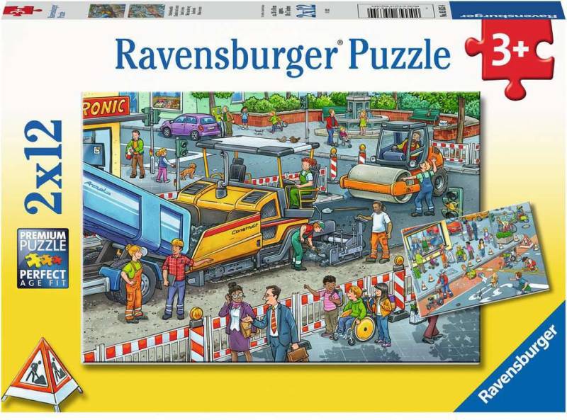 Ravensburger Puzzles Road Construction Site 2x12 Teile von Ravensburger