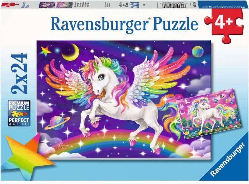 Ravensburger Puzzles Unicorn &  Pegasus 2x24 Teile von Ravensburger