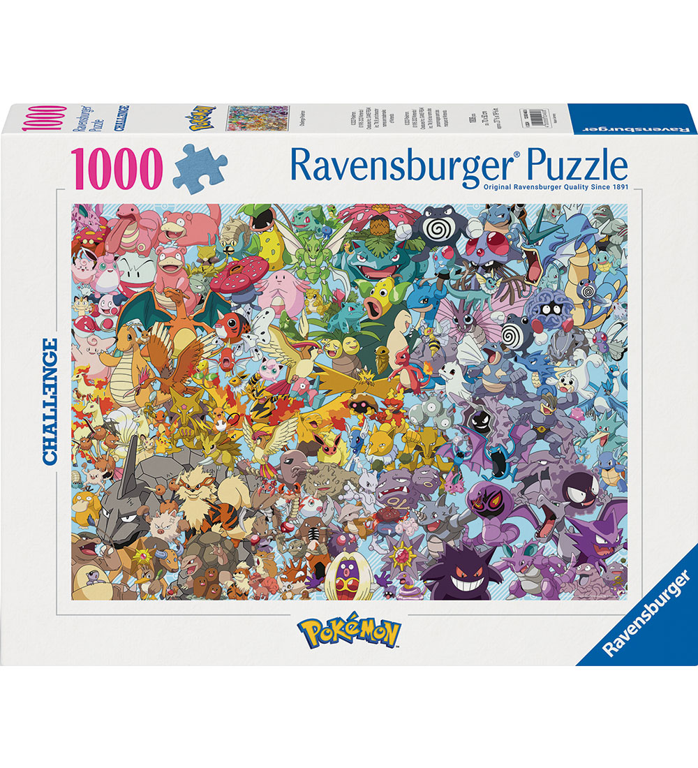 Ravensburger Puzzlespiel - 1000 Teile - Herausforderung Pokémon - Ravensburger - One Size - Puzzlespiele Ravensburger Puzzlespiel - 1000 Teile - Herausforderung Pokémon - Ravensburger - One Size - Puzzlespiele von Ravensburger