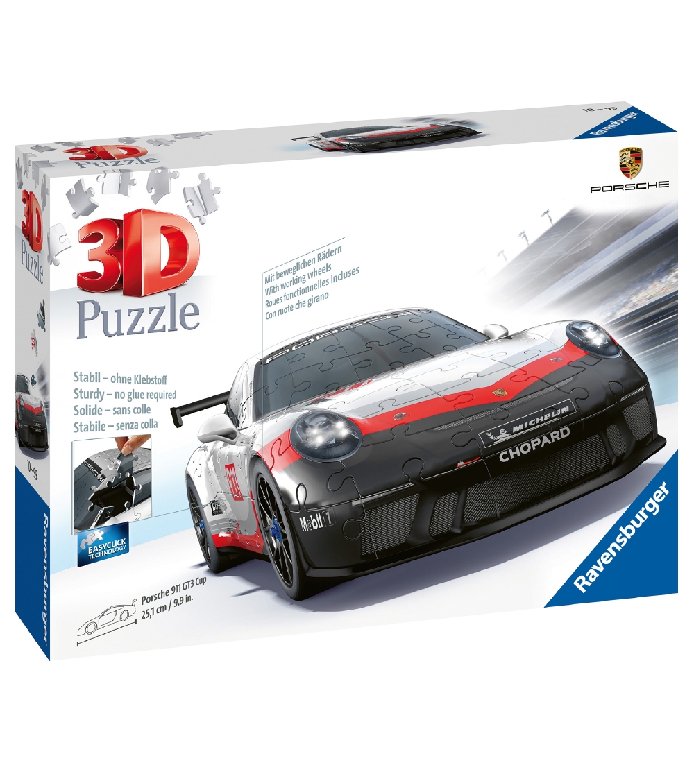 Ravensburger Puzzlespiel - 136 Teile - 3D - Porsche GT3 Cup - Ravensburger - One Size - Puzzlespiele Ravensburger Puzzlespiel - 136 Teile - 3D - Porsche GT3 Cup - Ravensburger - One Size - Puzzlespiele von Ravensburger