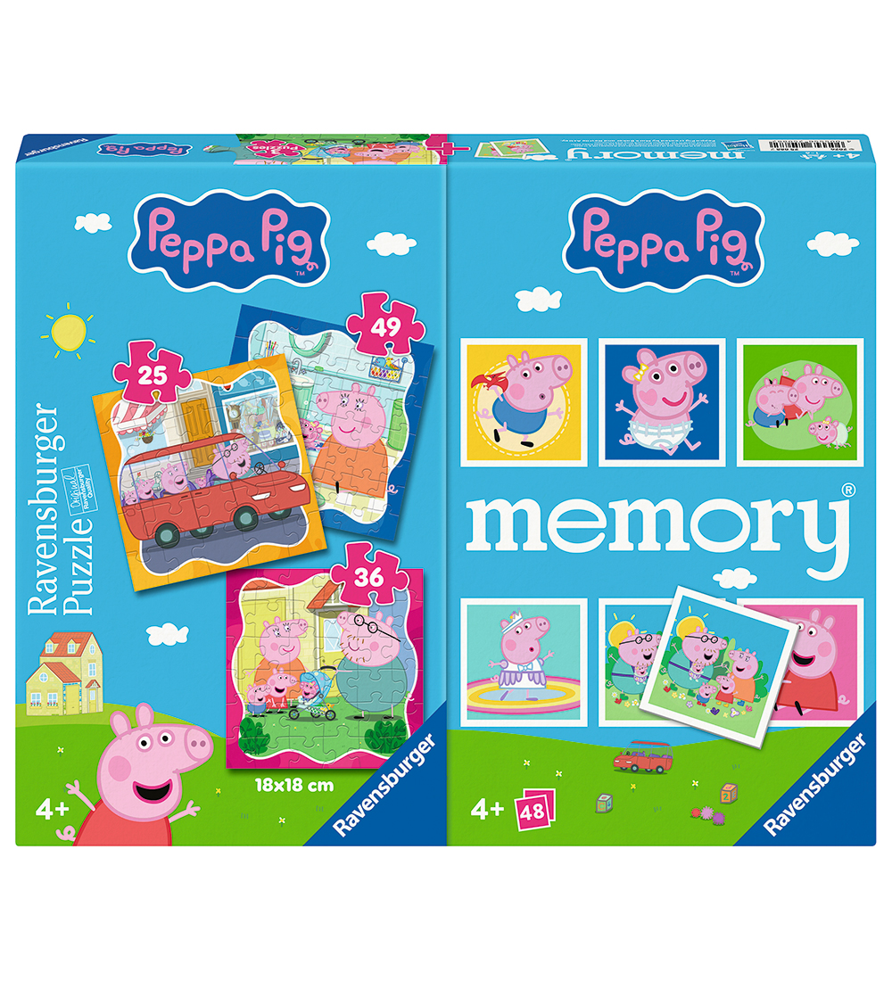 Ravensburger Puzzlespiel und Memory-Spiel - 3 st. - Peppa Pig - Ravensburger - One Size - Puzzlespiele Ravensburger Puzzlespiel und Memory-Spiel - 3 st. - Peppa Pig - Ravensburger - One Size - Puzzlespiele von Ravensburger