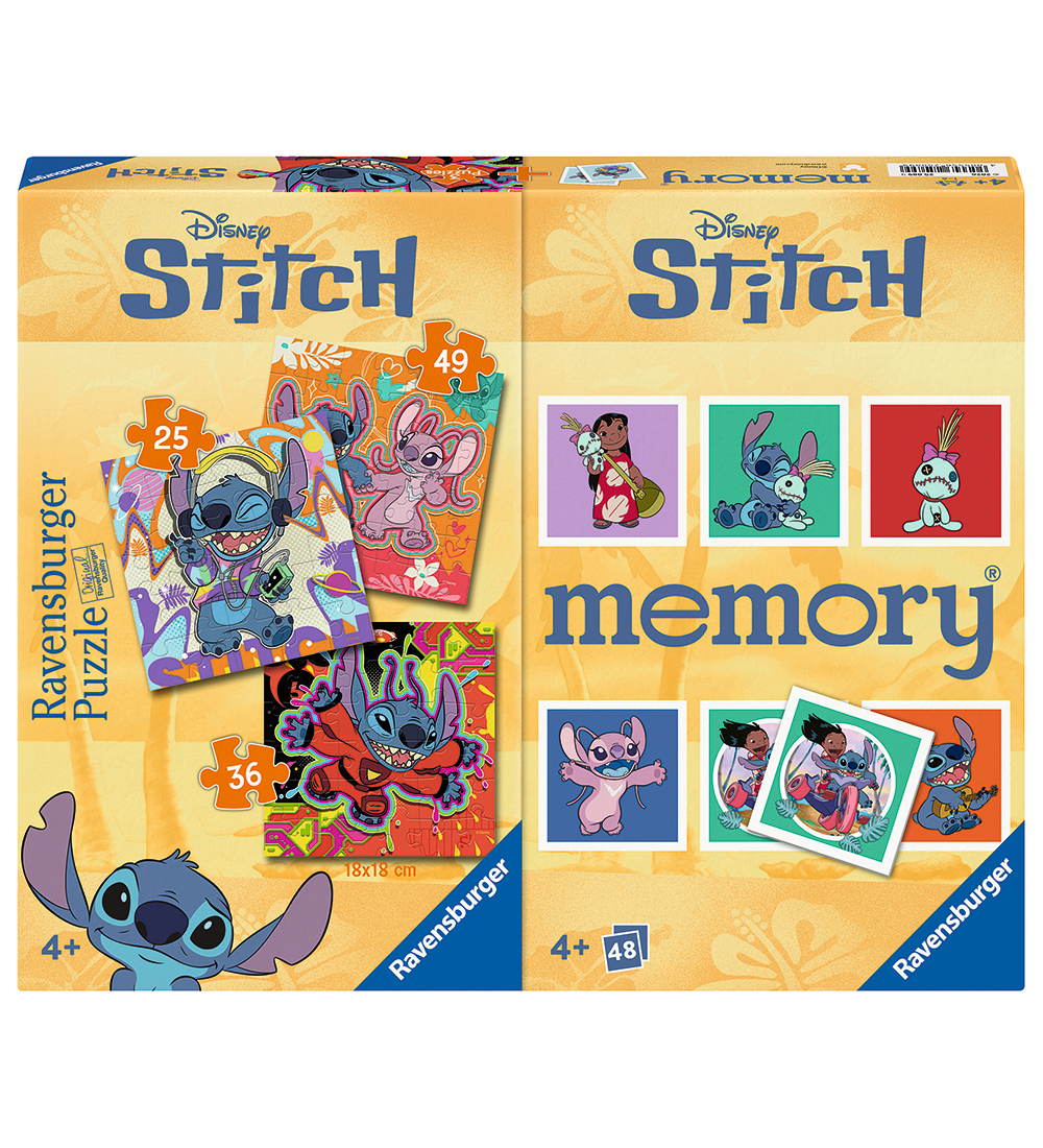Ravensburger Puzzlespiel und Memory-Spiel - 3 st. - Stitch - Ravensburger - One Size - Puzzlespiele Ravensburger Puzzlespiel und Memory-Spiel - 3 st. - Stitch - Ravensburger - One Size - Puzzlespiele von Ravensburger