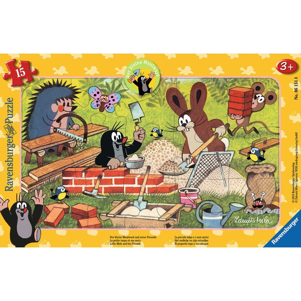 Ravensburger Rahmenpuzzle - Der Maulwurf 15 Teile Puzzle Ravensburger-06151 Ravensburger Rahmenpuzzle - Der Maulwurf 15 Teile Puzzle Ravensburger-06151 von Ravensburger