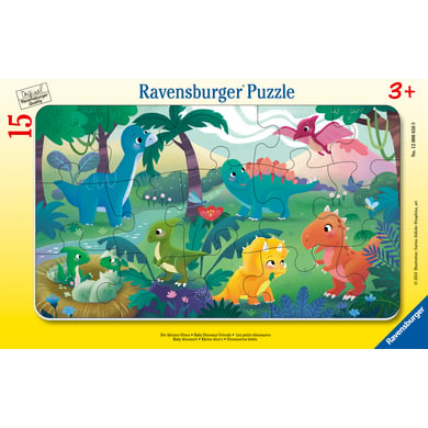 Ravensburger Rahmenpuzzle Die kleinen Dinos, 15 Teile von Ravensburger