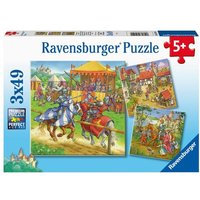 Puzzle Ravensburger Ritterturnier im Mittelalter 3 X 49 Teile von Ravensburger