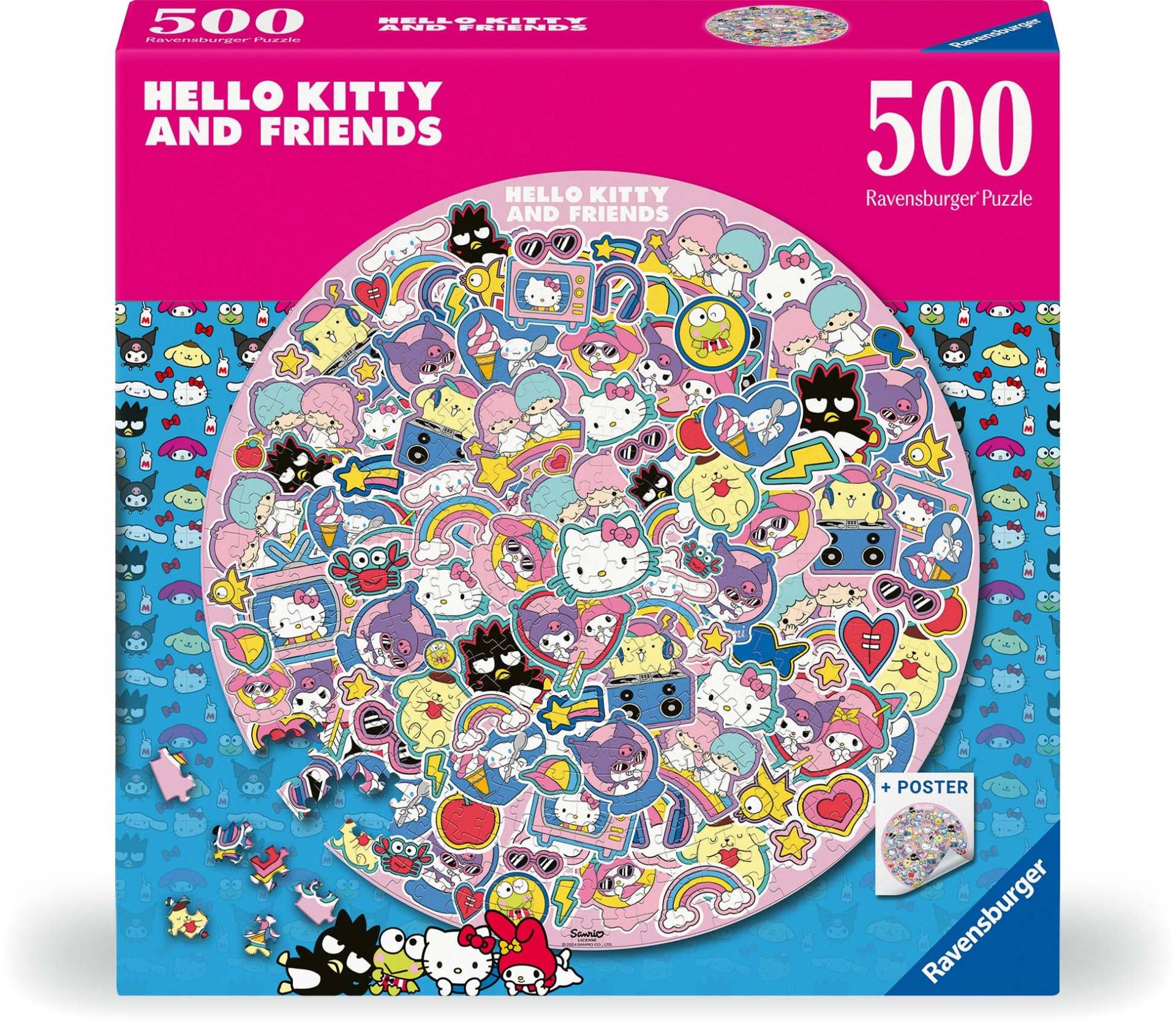 Ravensburger Rundes Hello Kitty Puzzle 500 Teile von Ravensburger