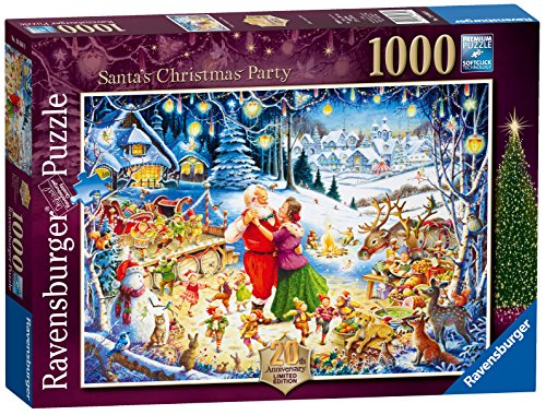 Ravensburger Santa 's Christmas Party, Spielset 2016 Limitierte Ausgabe, Puzzle, 1000 Einzelteile von Ravensburger