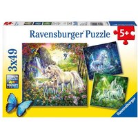 Puzzle Ravensburger Schöne Einhörner 3 X 49 Teile von Ravensburger