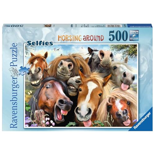 Ravensburger Selfies Horsing Around 500 Teile Puzzle für Erwachsene und Kinder ab 10 Jahren Ravensburger Selfies Horsing Around 500 Teile Puzzle für Erwachsene und Kinder ab 10 Jahren von Ravensburger