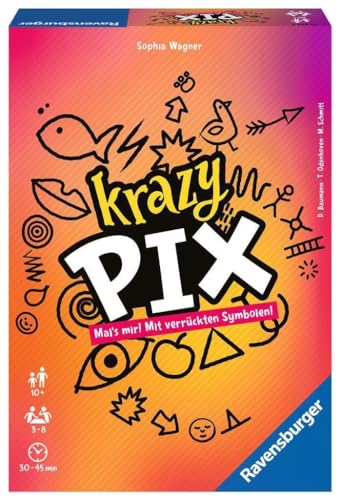 Ravensburger 26836 - Krazy Pix - Gesellschaftsspiel für die ganze Familie, Spiel für Erwachsene und Kinder ab 10 Jahren, Partyspiel für 3-8 Spieler - mit 240 Spielkarten von Ravensburger