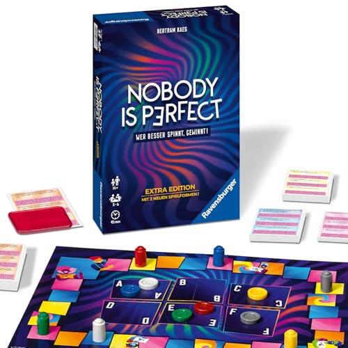 Ravensburger 26846 - Nobody is Perfect Extra Edition - Kommunikatives Kartenspiel, Silvesterspiel für die ganze Familie, Spiel für Erwachsene und Jugendliche ab 14 Jahren, für 3-6 Spieler von Ravensburger