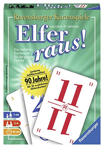 Ravensburger Spiele 27152 Kartenspiele, Elfer Raus 90 Jahre Jubiläumsedition Ravensburger Spiele 27152 Kartenspiele, Elfer Raus 90 Jahre Jubiläumsedition von Ravensburger