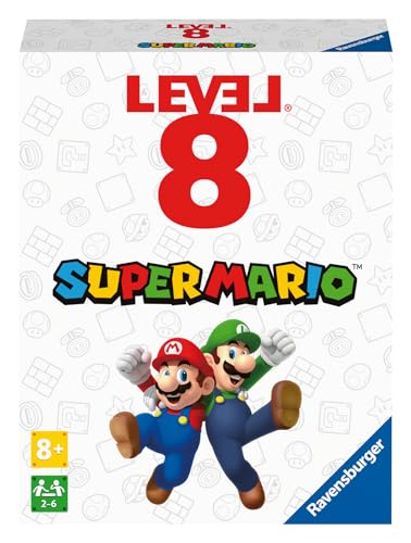 Ravensburger 27343 27343-Super Mario Level 8, Das spannende Kartenspiel für 2-6 Spieler ab 8 Jahren von Ravensburger