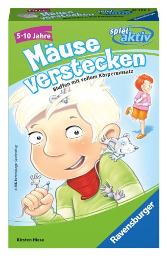 Ravensburger Spiele Spiel Aktiv (Kinderspiel), Mäuse verstecken: Bluffen mit vollem Körpereinsatz von Ravensburger