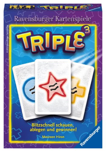 Ravensburger Spiele Triple 3 (Kartenspiel): Blitzschnell schauen, ablegen und gewinnen! von Ravensburger