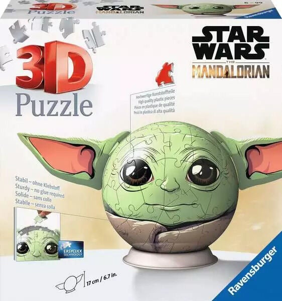 Ravensburger Star Wars 3D-Puzzle Grogu mit Ohren 72 Teile von Ravensburger