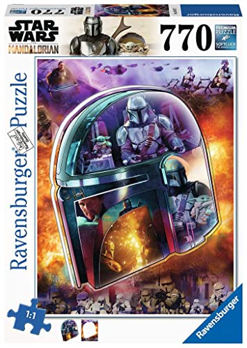 Ravensburger Star Wars The Mandalorian: Helm 770 Teile Großformat Puzzle für Erwachsene - 16917 - Jedes Teil ist EIN Unikat, Softclick Technologie bedeutet, DASS Teile perfekt zusammenpassen von Ravensburger