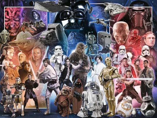 Ravensburger Star Wars Whole Universe 1500 Teile Puzzle | Einzigartiges Teiledesign | Softclick Technologie Puzzle-Enthusiasten von Ravensburger