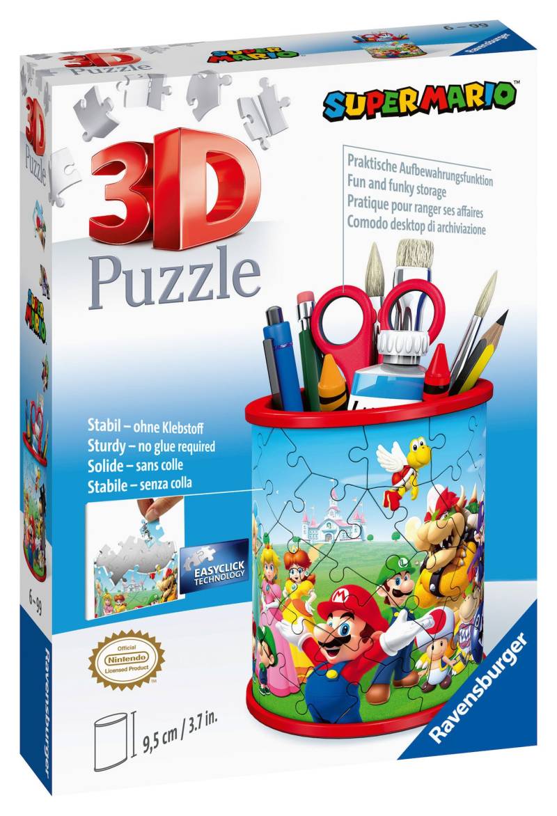 Ravensburger Super Mario 3D-Puzzle Stiftehalter, 54 Teile von Ravensburger