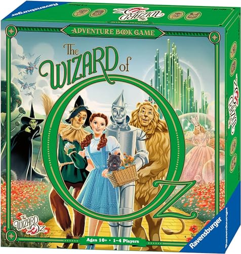 Ravensburger The Wizard of Oz Abenteuerbuch - Familienstrategie-Brettspiele für Kinder und Erwachsene ab 10 Jahren - 1-4 Spieler von Ravensburger