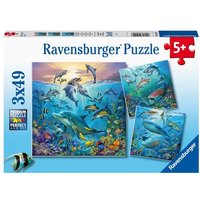 Puzzle Ravensburger Tierwelt des Ozeans 3 X 49 Teile von Ravensburger