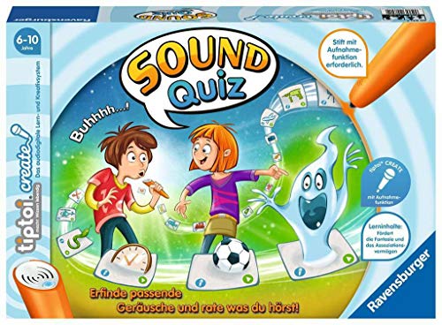 Ravensburger tiptoi 00841 - CREATE „Sound-Quiz“ / Spiel von Ravensburger ab 6 Jahren / Kreativer Rate- und Spielspaß mit Aufnahmefunktion von Ravensburger