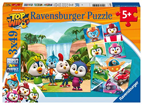 Ravensburger Top Wings Puzzle 3 x 49 Teile, Mehrfarbig, 05052 von Ravensburger