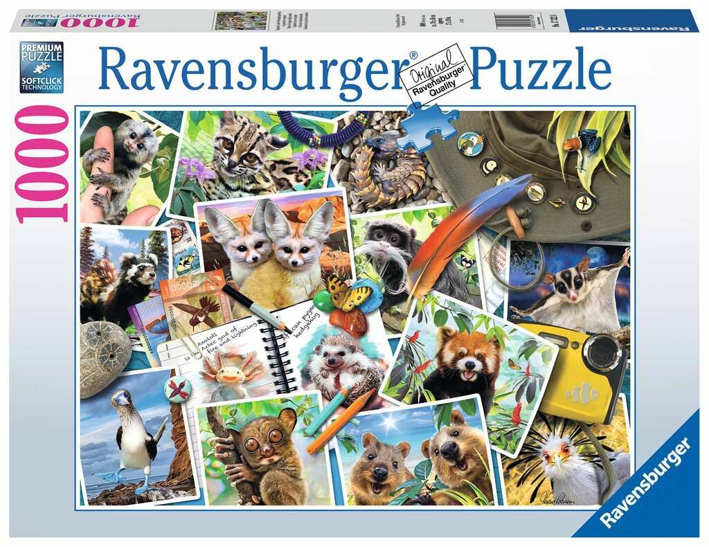 Ravensburger Travellers Animal Journal Puzzle 1000 Teile von Ravensburger