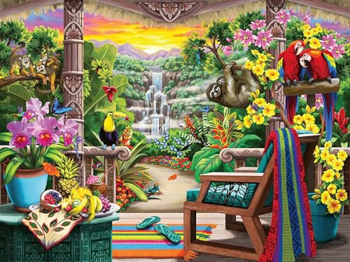 Ravensburger Tropical Retreat 750 Teile Großformat Puzzle für Erwachsene – 16802 – Jedes Teil ist einzigartig, Softclick Technologie bedeutet, DASS Teile perfekt zusammenpassen von Ravensburger