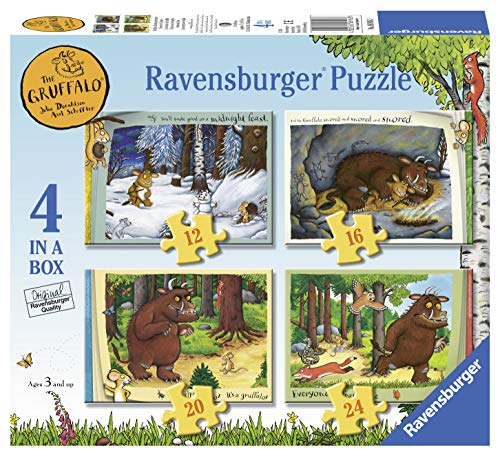 Ravensburger The Gruffalo 4 in Box (12, 16, 20, 24 Pieces) Jigsaw Puzzles for Kids Age 3 Years Up von Ravensburger