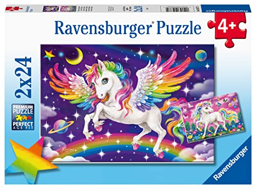 Ravensburger Unicorn and Pegasus Puzzle 2x24st 56774 von Ravensburger