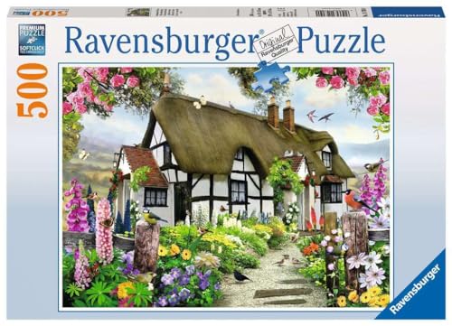 Ravensburger Puzzle 14709 - Verträumtes Cottage - 500 Teile Puzzle für Erwachsene und Kinder ab 10 Jahren, Silver von Ravensburger