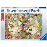 Puzzle Ravensburger Weltkarte mit Schmetterlingen 3000 Teile von Ravensburger