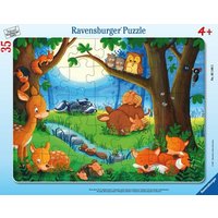 Rahmenpuzzle Ravensburger Wenn kleine Tiere schlafen gehen 35 Teile von Ravensburger