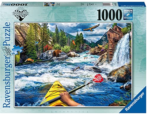 Ravensburger Puzzle 2D 1000 elementów: Spływ White Water, Stary Design von Ravensburger