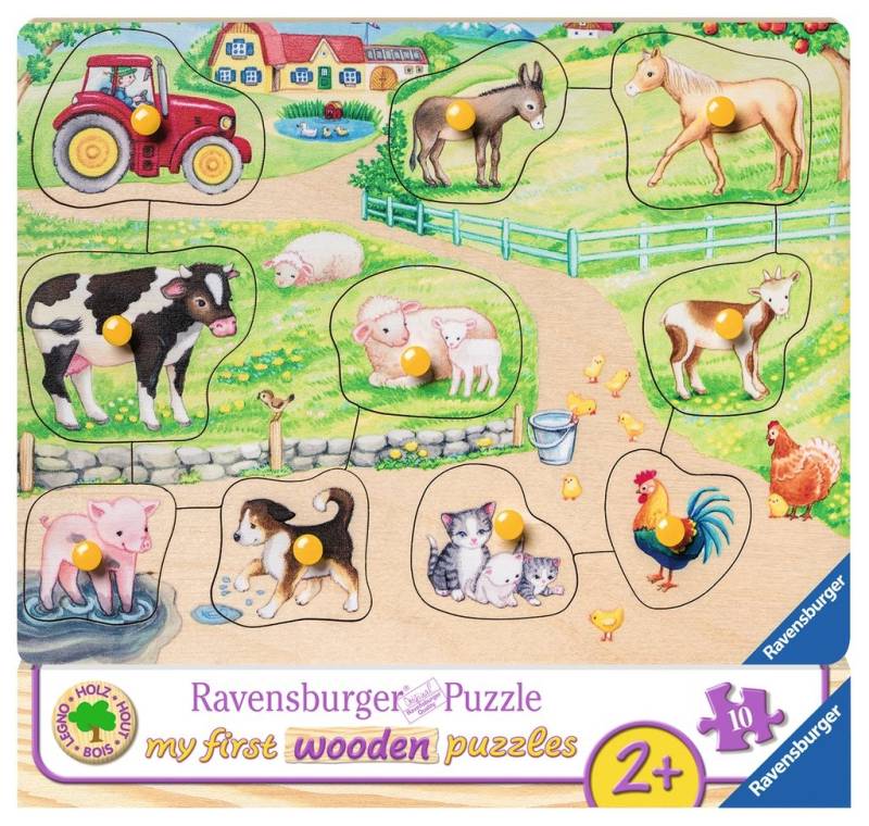 Ravensburger Wooden Puzzle - My First Wooden Puzzles 10 Teile Puzzle Ravensburger-03689 von Ravensburger