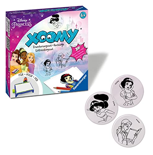 Ravensburger Xoomy® Erweiterungsset Disney Princess 23535 - Erweiterungsset für den Xoomy Midi oder Maxi, Xoomy Erweiterung mit 20 neuen Motiven von Ravensburger