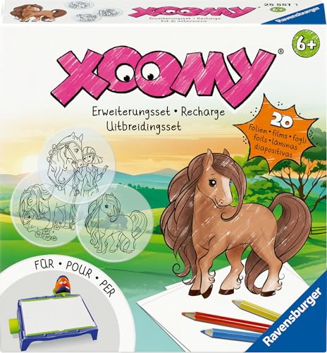 Ravensburger Xoomy Erweiterungsset Pferde - Erweiterungsset für den Xoomy Midi oder Maxi, Xoomy Erweiterung mit 20 neuen Motiven von Ravensburger