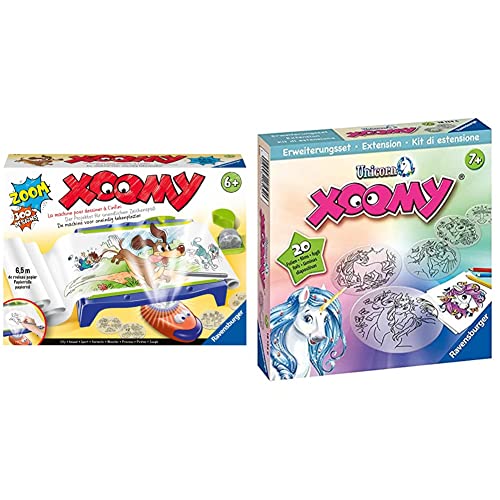 Ravensburger Xoomy Maxi A4 18142 - Zeichnen und Malen Lernen für Kinder ab 6 Jahren & Xoomy 18134 Erweiterungsset Unicorn 18134-Zauberhafte Einhörner Lernen,ab 7 Jahren , Wit von Ravensburger