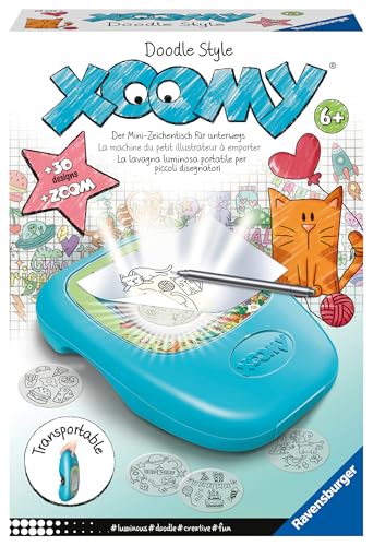 Ravensburger Xoomy Midi Doodle Style 23532 - Tolle Motive und Comics zeichnen lernen, Kreatives Zeichnen und Malen für Kinder ab 6 Jahren, Schwarzen, Schwarz von Ravensburger