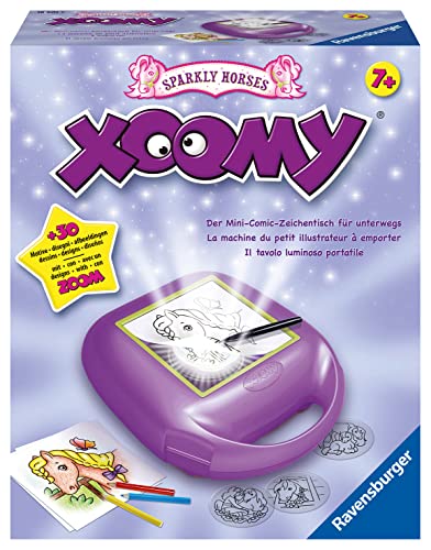 Ravensburger Xoomy Midi Sparkly Horses 18601 - Traumhafte Pferde und Comics zeichnen lernen | Kreatives Zeichnen und Malen für Kinder ab 7 Jahren von Ravensburger