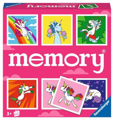 Ravensburger - 20999 - memory® Einhörner - der Spieleklassiker für Einhorn-Fans, Merkspiel für 2-8 Spieler ab 3 Jahren von Ravensburger